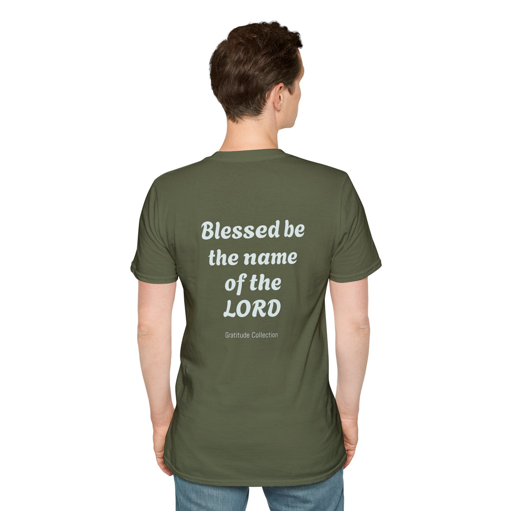 “Blessed be the name of the Lord” Unisex T-Shirt