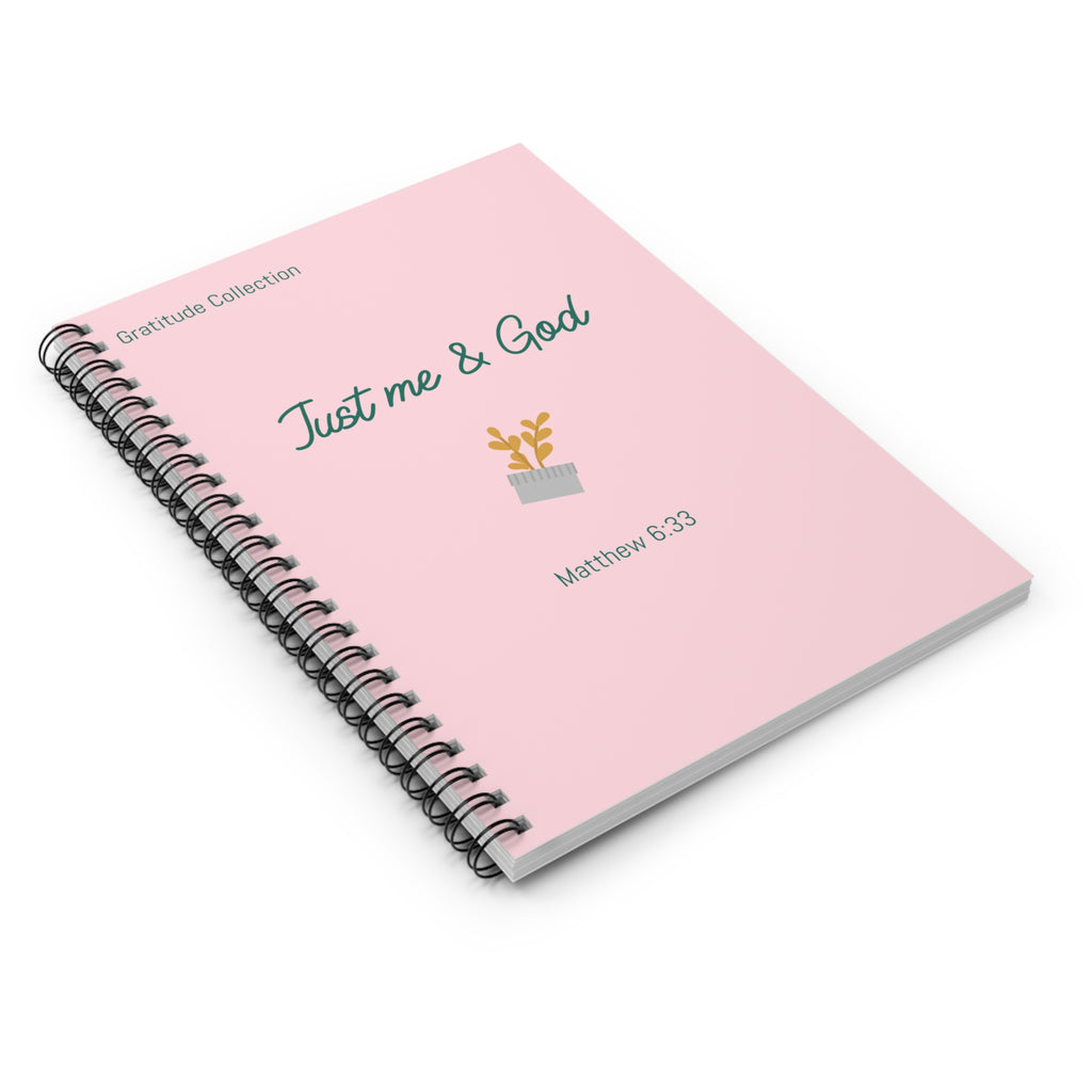 “Just me & God” Spiral Notebook