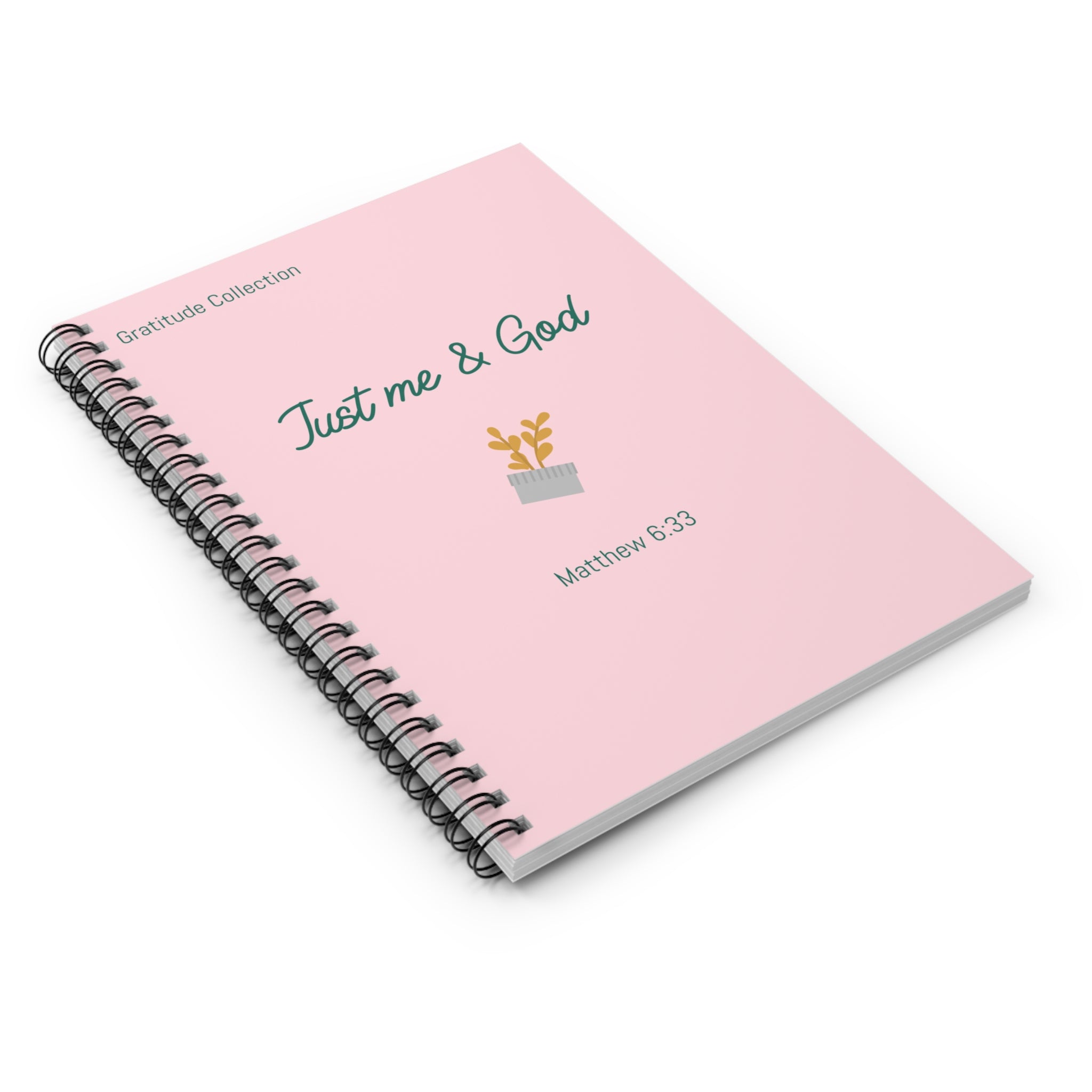 “Just me & God” Spiral Notebook