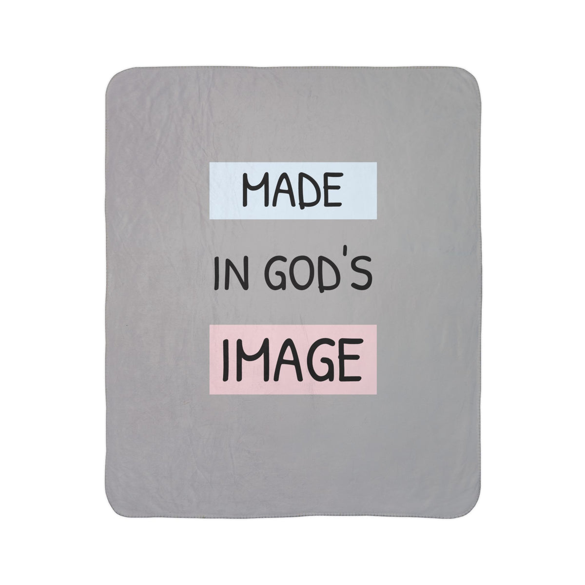“Made in God’s Image”| Soft Fleece Gift (Gray)