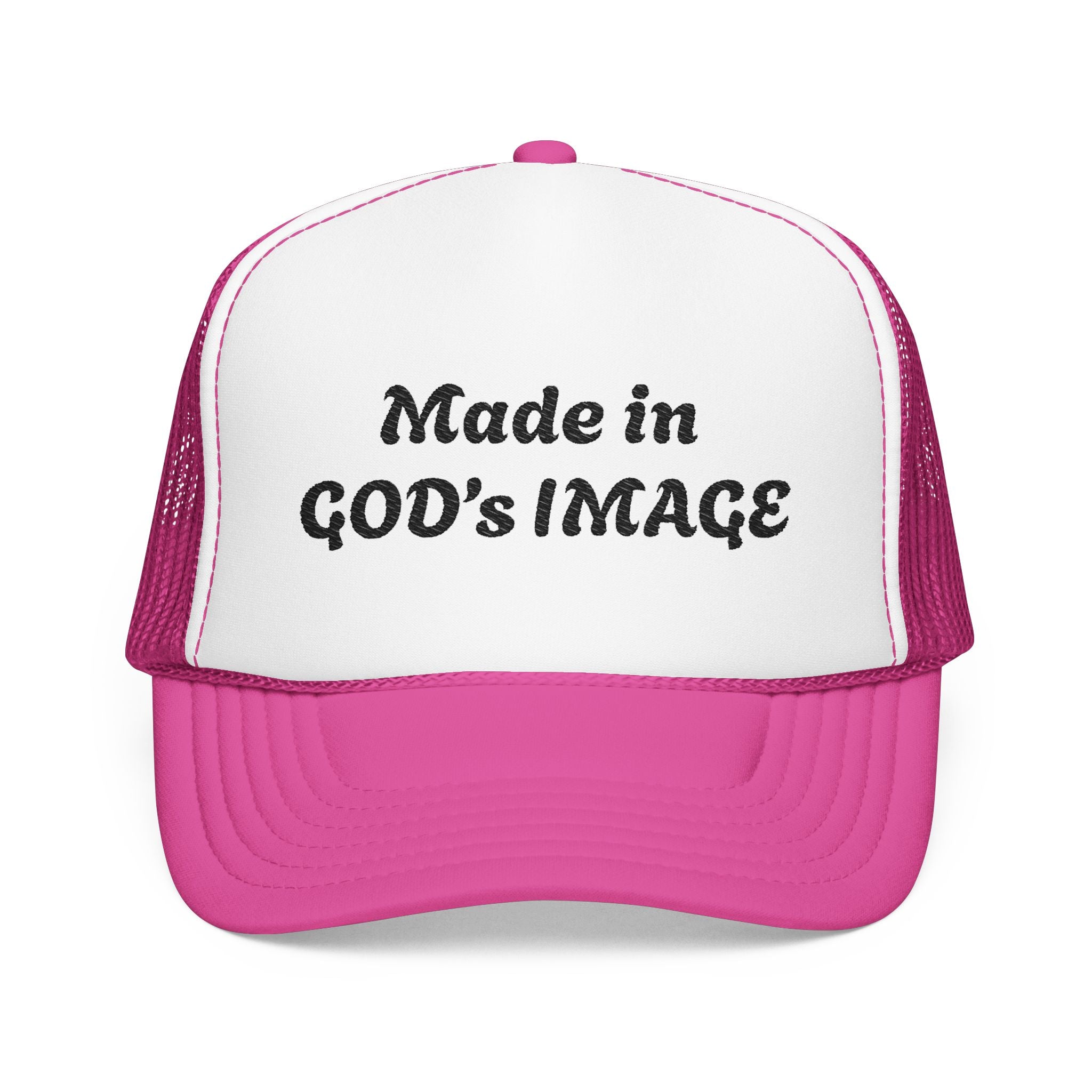 “Made in God’s Image” Unisex Foam Trucker Hat