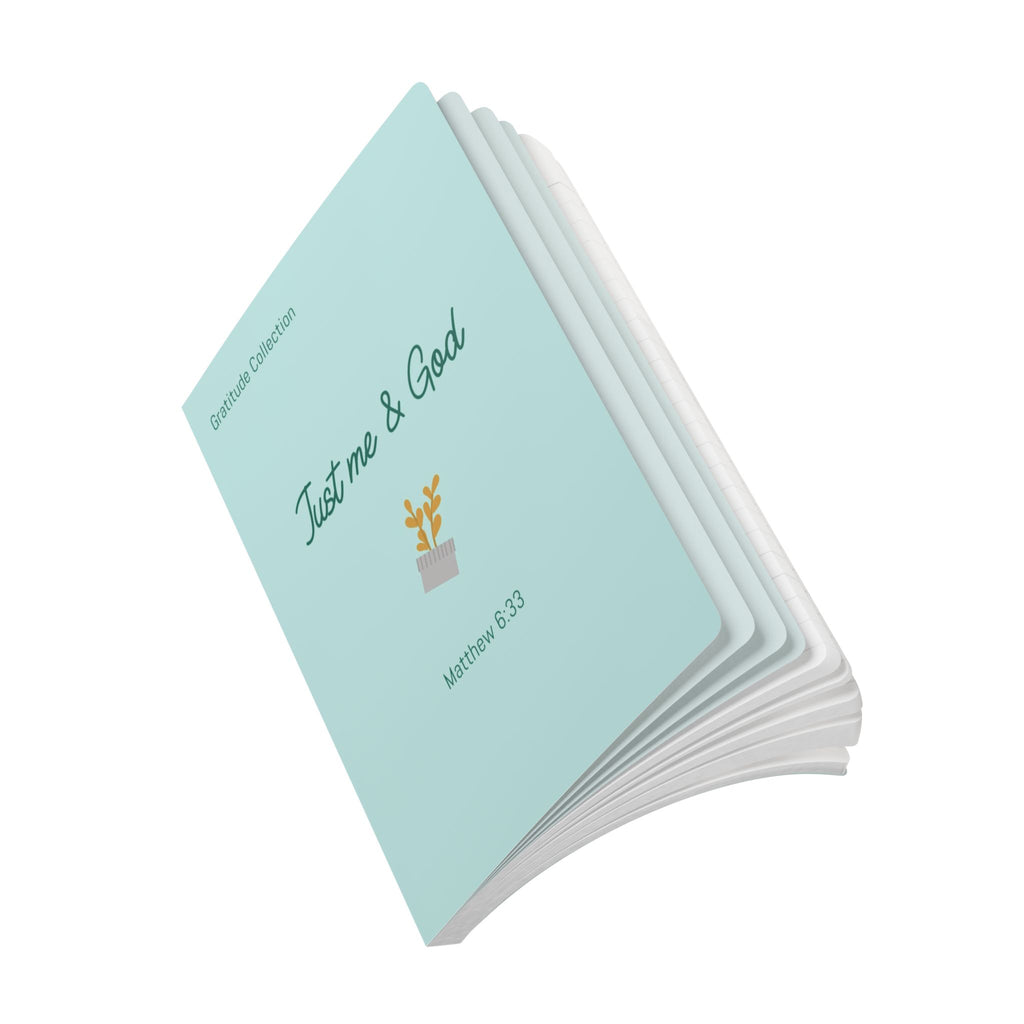 “Just me and God” Teal Softcover Journal