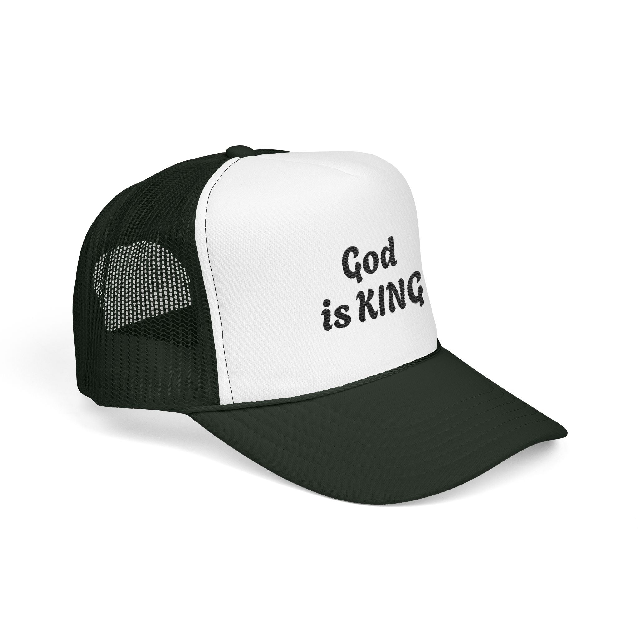 “God is King” Unisex Foam Trucker Hat