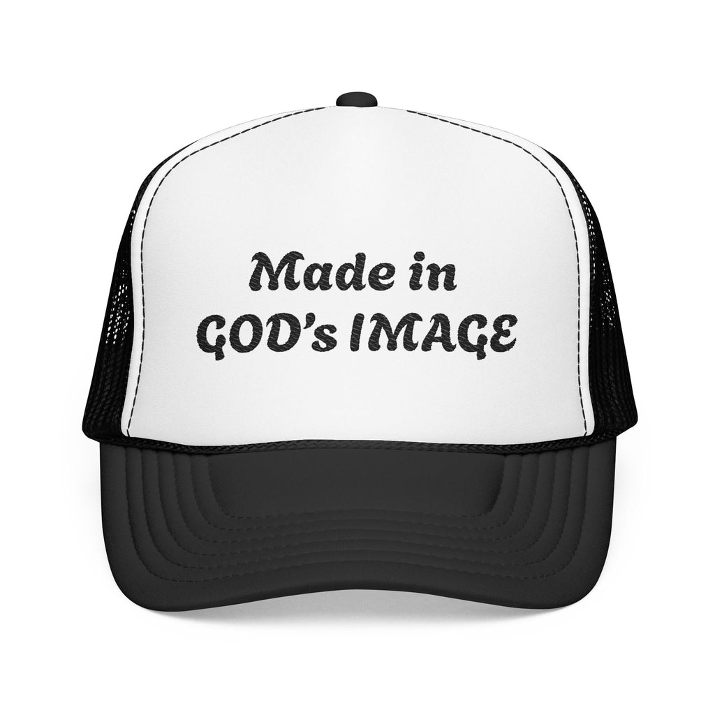 “Made in God’s Image” Unisex Foam Trucker Hat