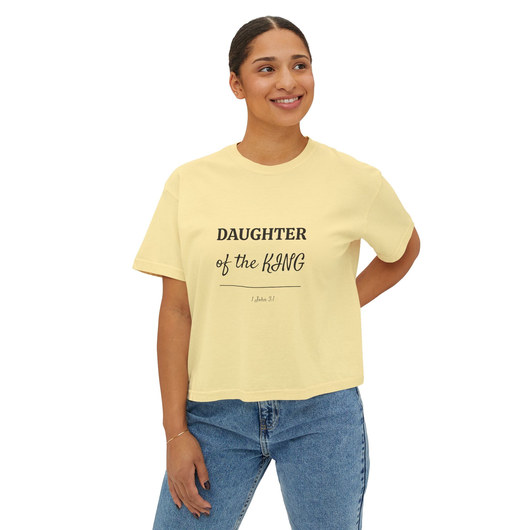 “Daughter of the King” Boxy Tee