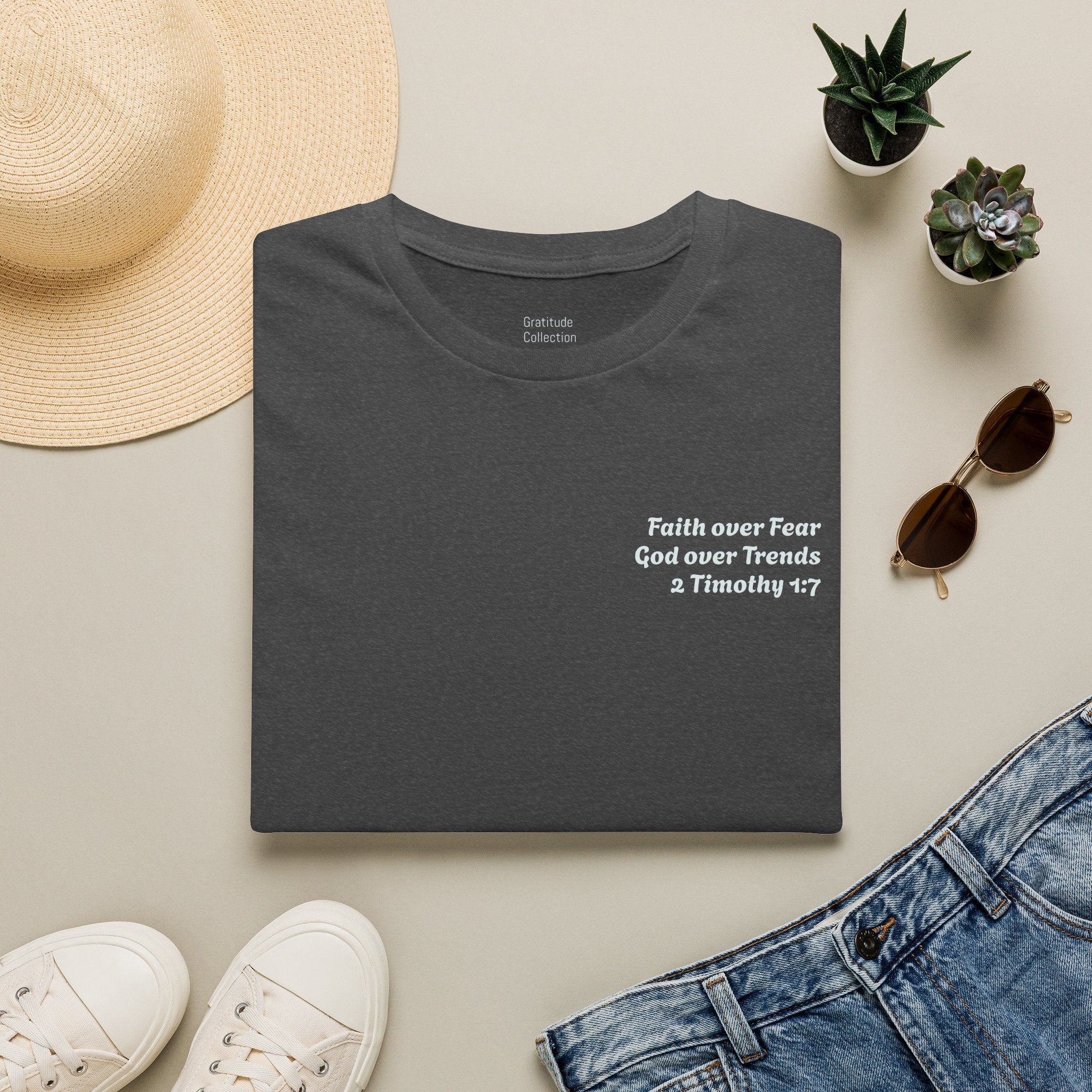 “Faith over Fear: God over Trends”  Unisex T-Shirt