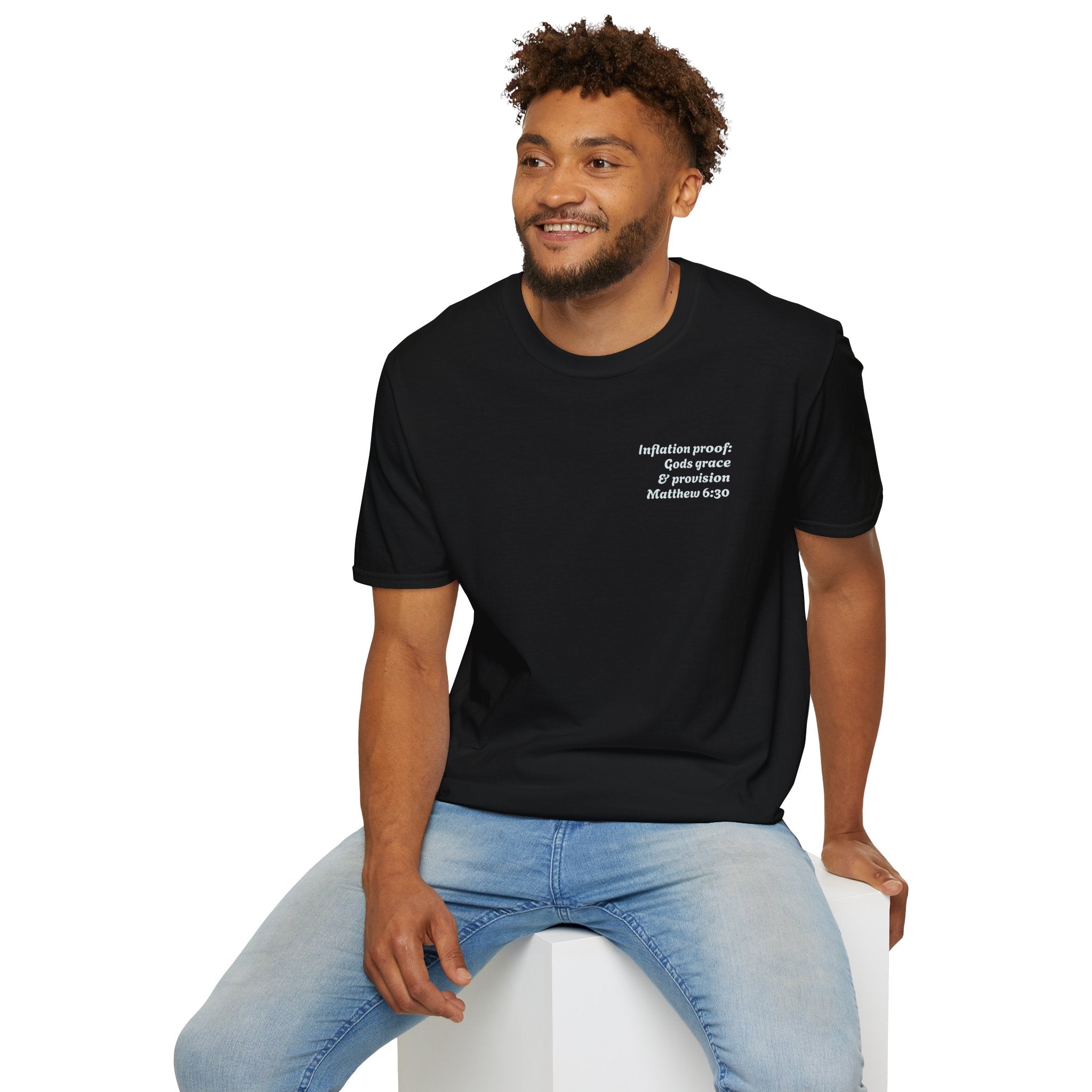 “Inflation Proof: Gods Grace and Provision” Unisex T-Shirt