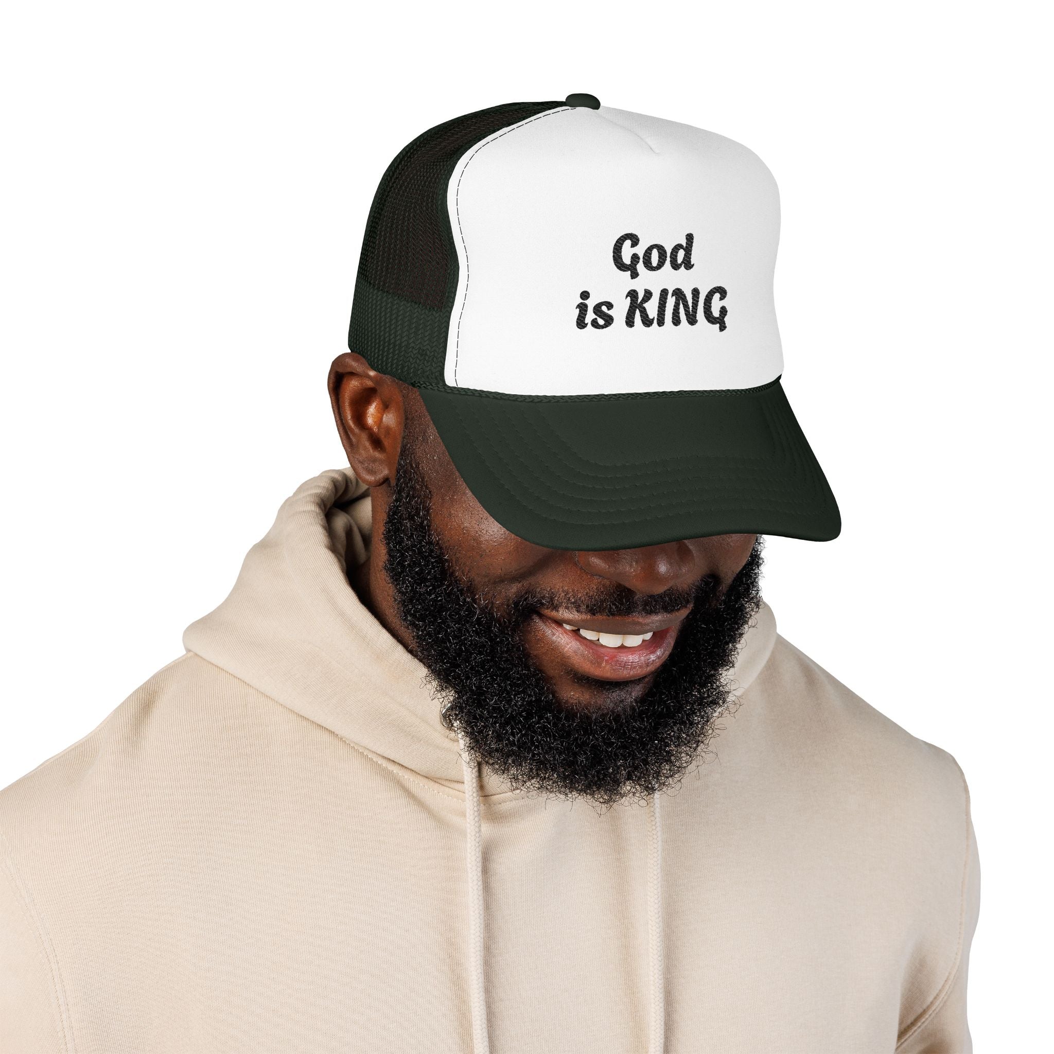 “God is King” Unisex Foam Trucker Hat
