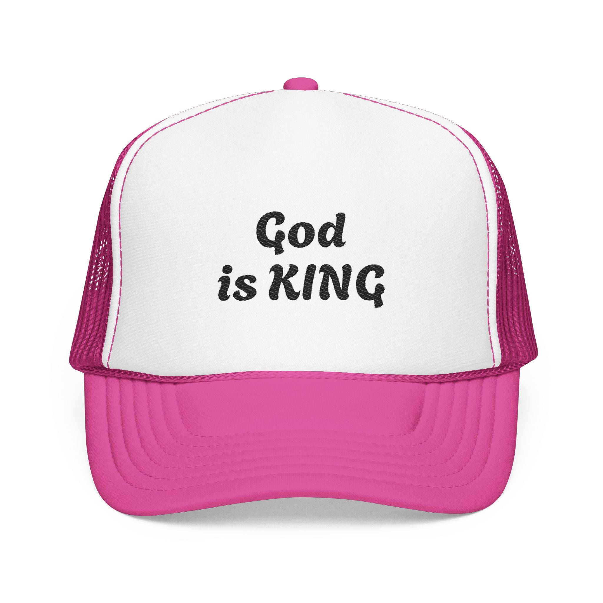“God is King” Unisex Foam Trucker Hat