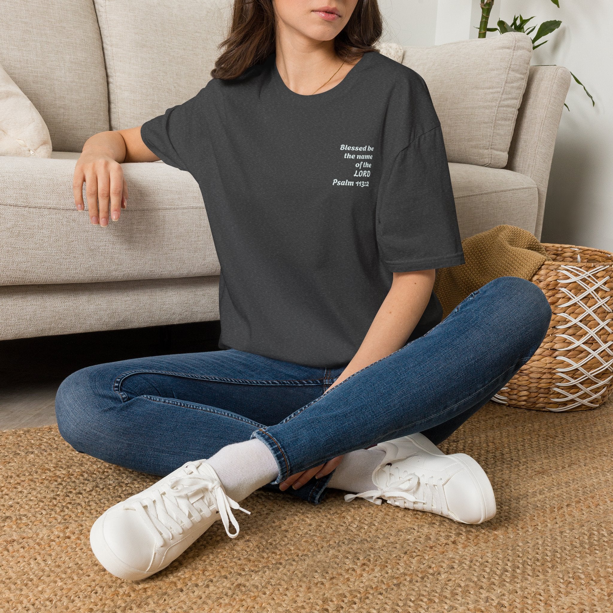 “Blessed be the name of the Lord” Unisex T-Shirt