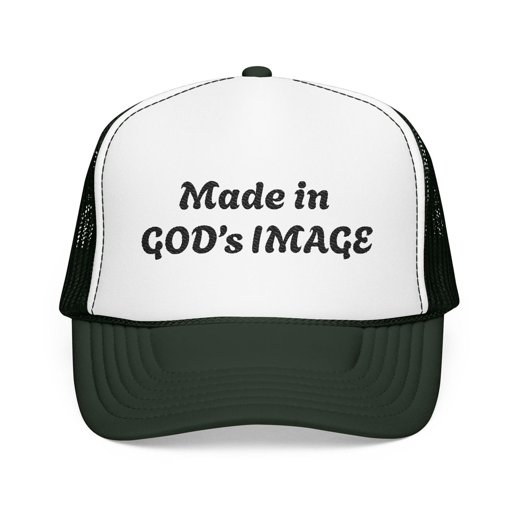 “Made in God’s Image” Unisex Foam Trucker Hat