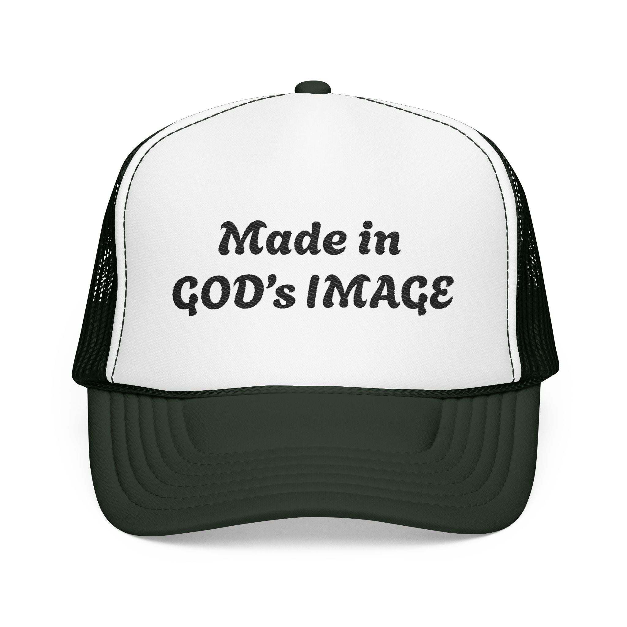 “Made in God’s Image” Unisex Foam Trucker Hat