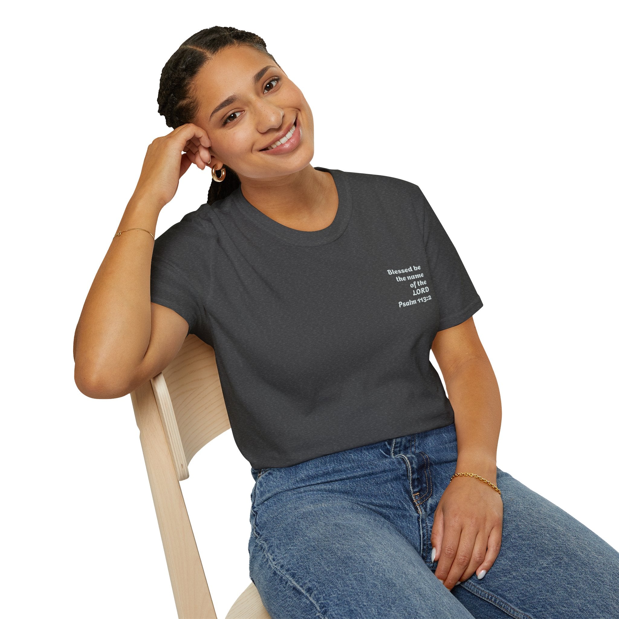 “Blessed be the name of the Lord” Unisex T-Shirt