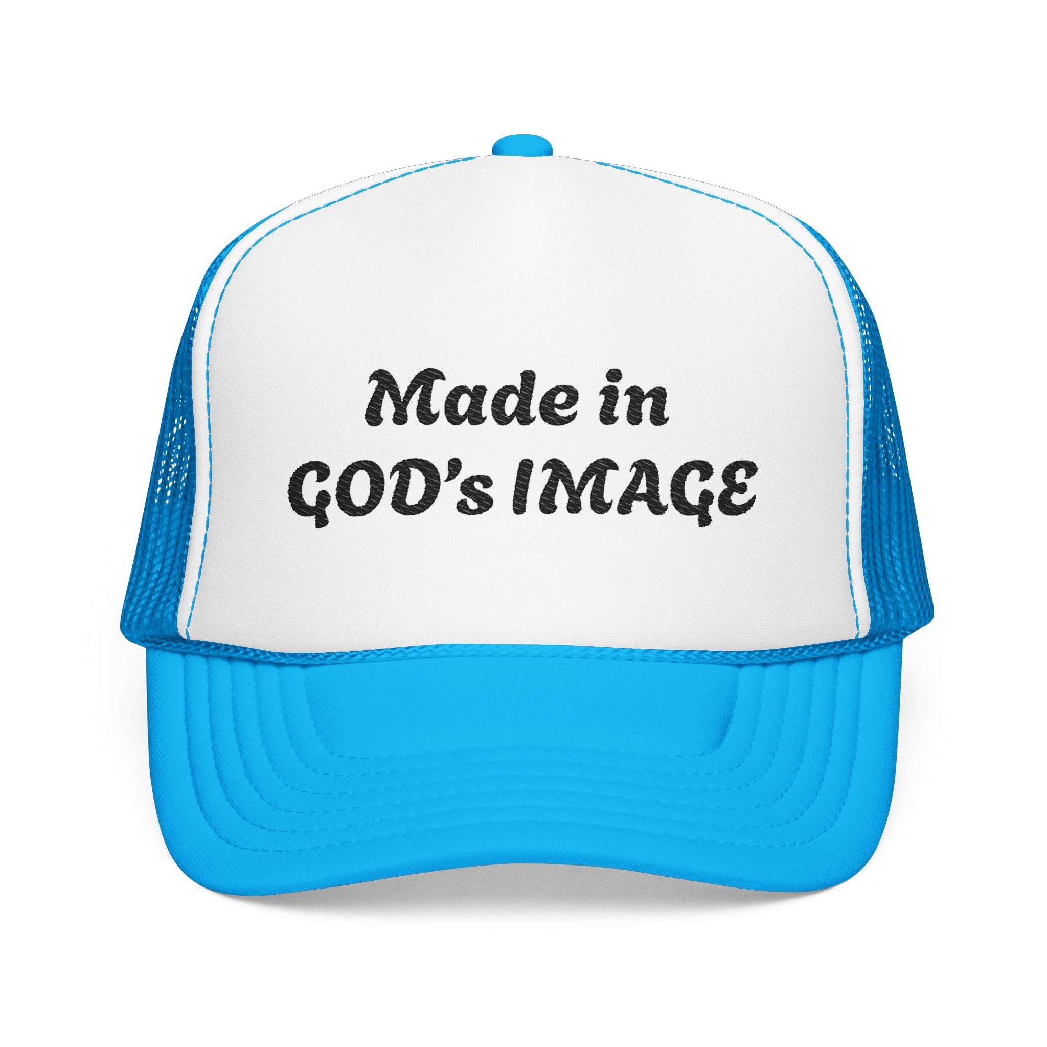 “Made in God’s Image” Unisex Foam Trucker Hat