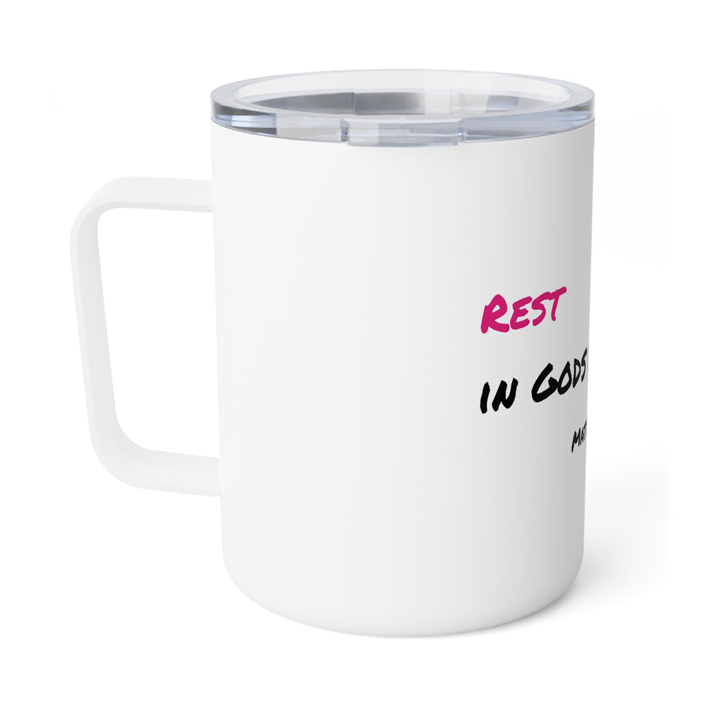 “Rest in Gods Love” 10oz Insulated Coffee Mug