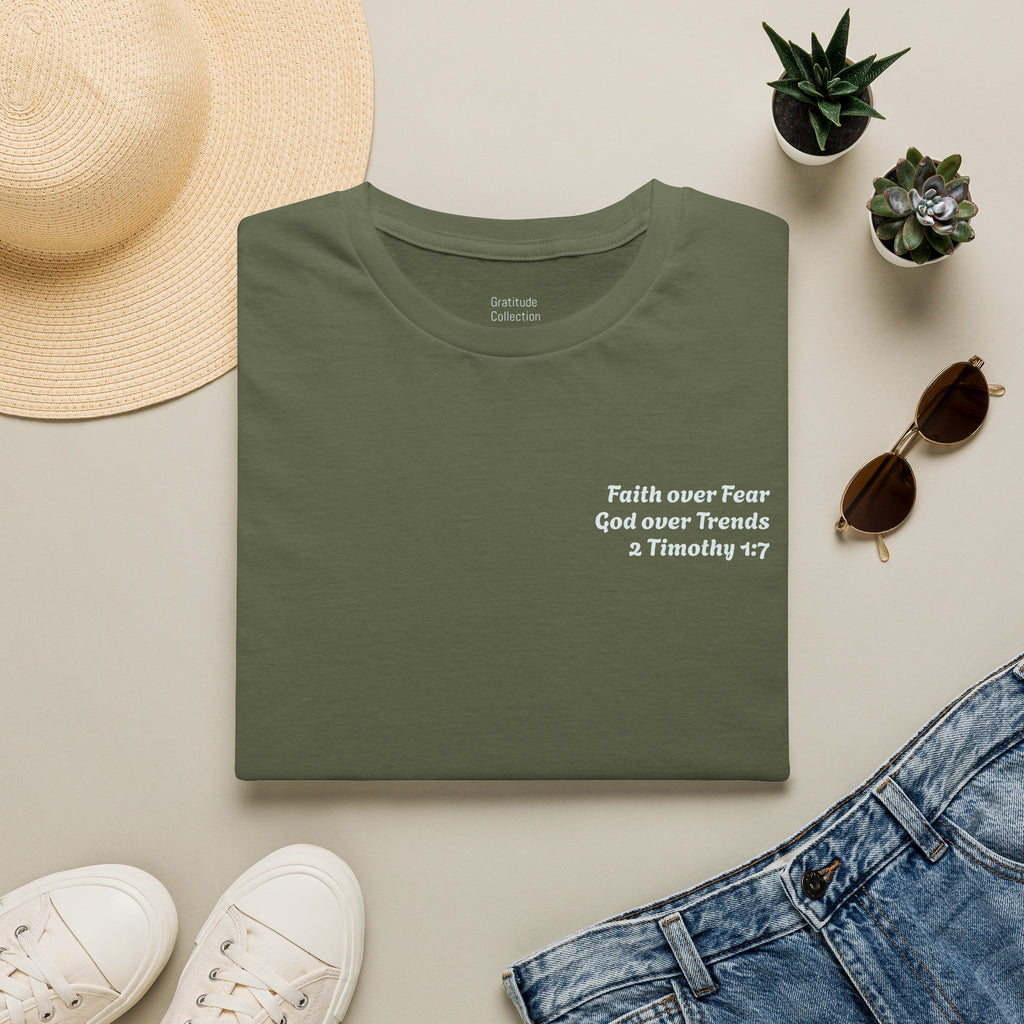 “Faith over Fear: God over Trends”  Unisex T-Shirt