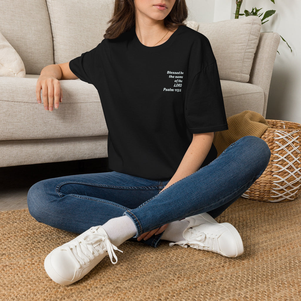 “Blessed be the name of the Lord” Unisex T-Shirt