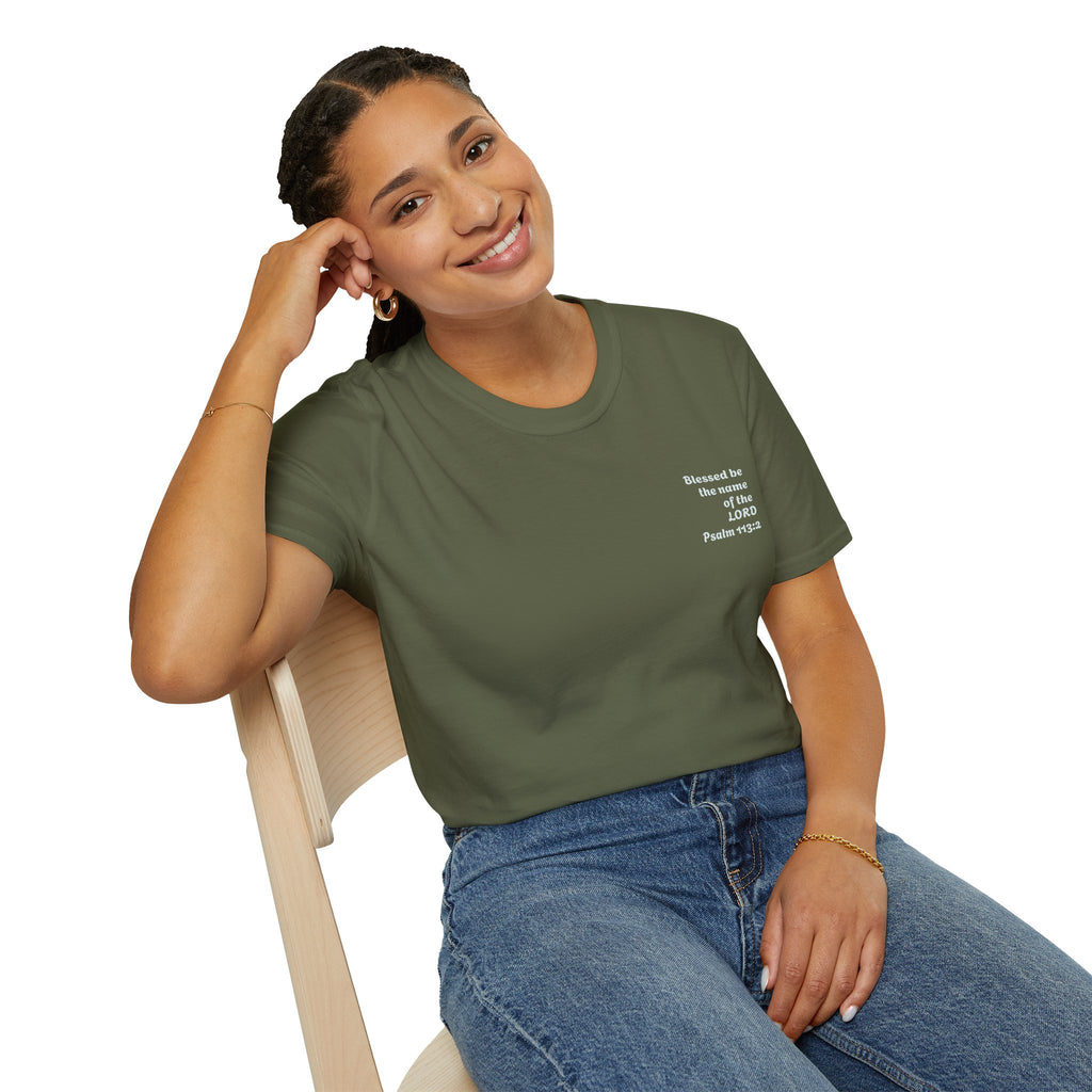 “Blessed be the name of the Lord” Unisex T-Shirt