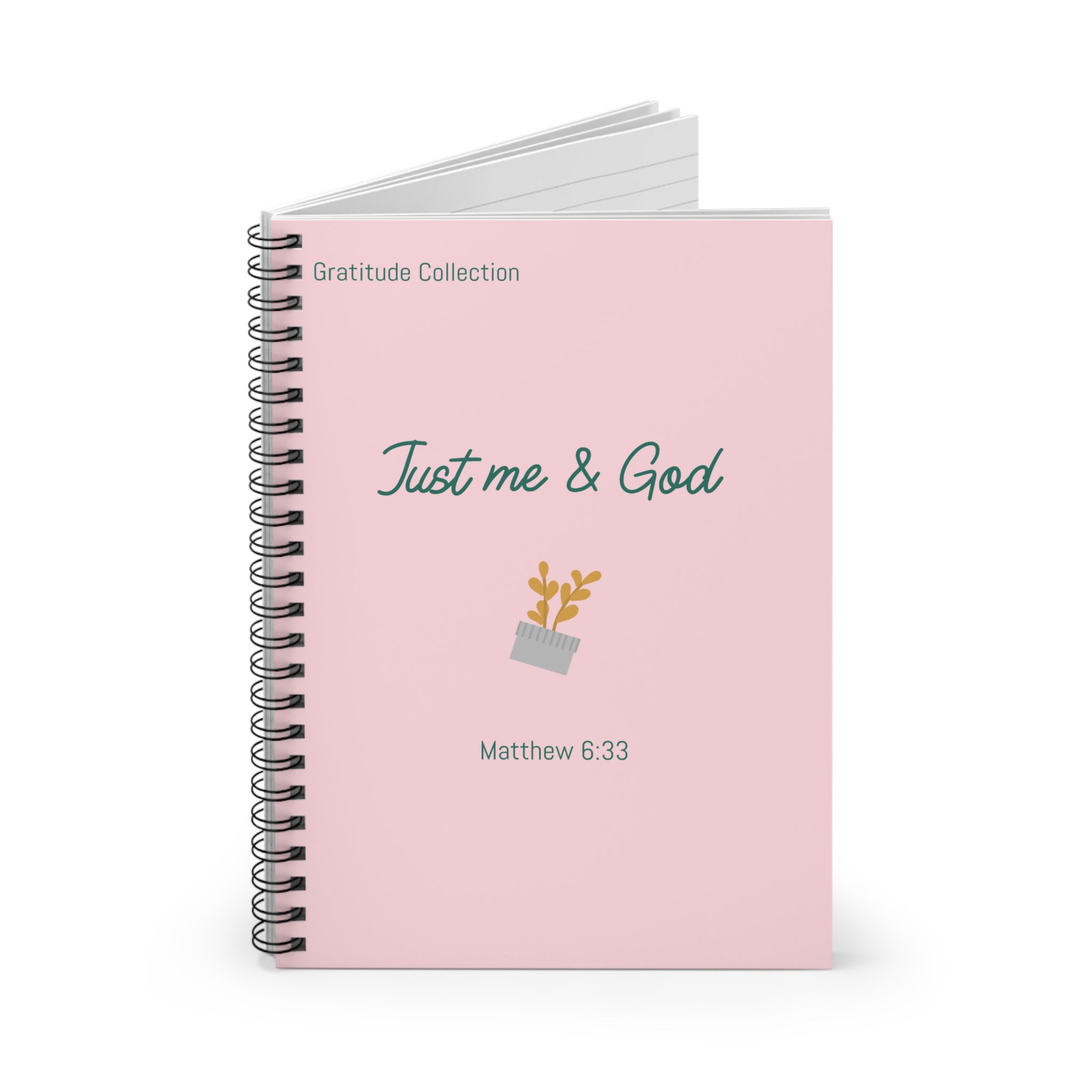 “Just me & God” Spiral Notebook