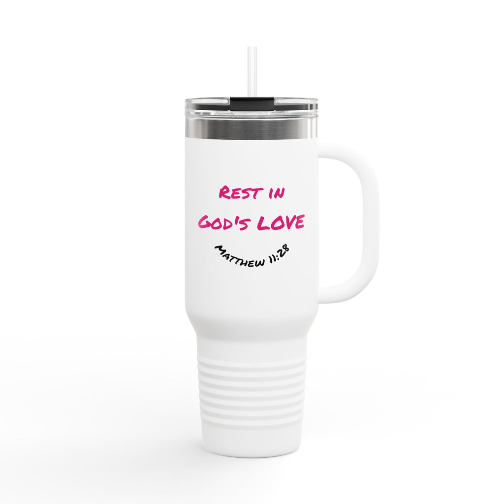 "Rest in Gods Love" 40oz Insulated Travel Mug