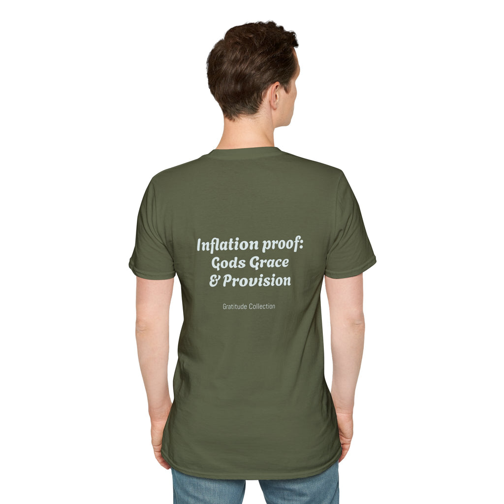 “Inflation Proof: Gods Grace and Provision” Unisex T-Shirt